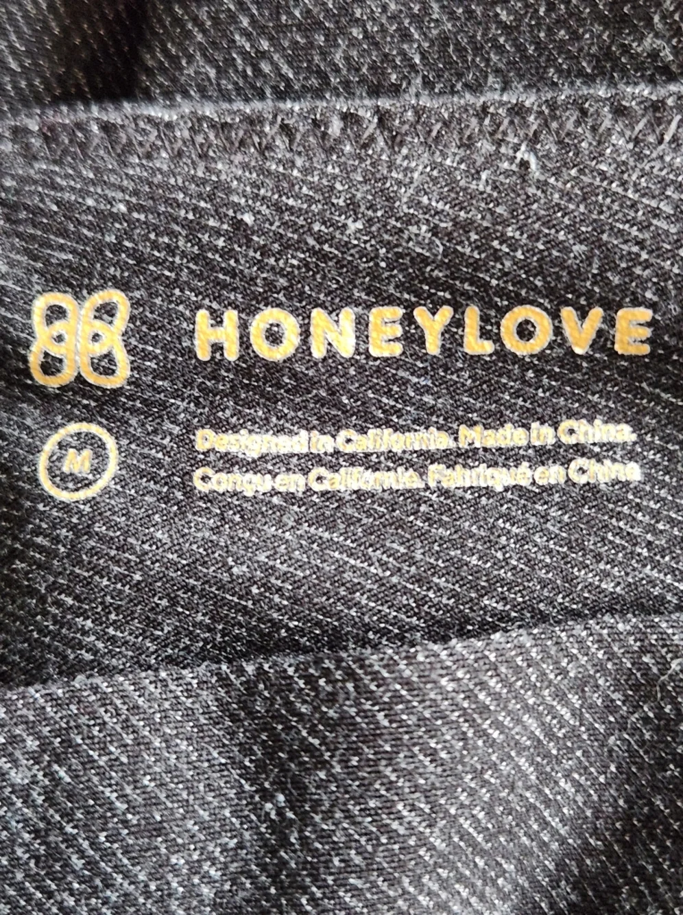 Honeylove Ever Ready Charcoal Black High-Waist Pull-on Pants M